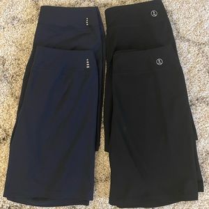 Lands' End (4) Pairs Shorts 2 Black 2 Blue Size L (14-16) Women